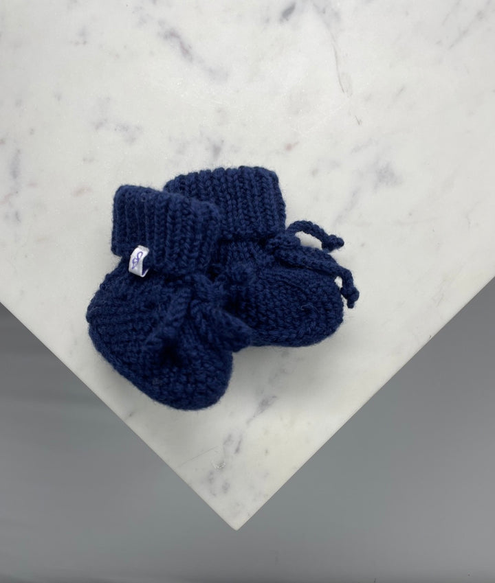 Baby Strick-Schühchen Marine