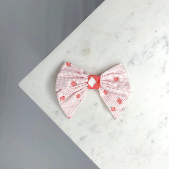 Haarschleife Strawberry-pink