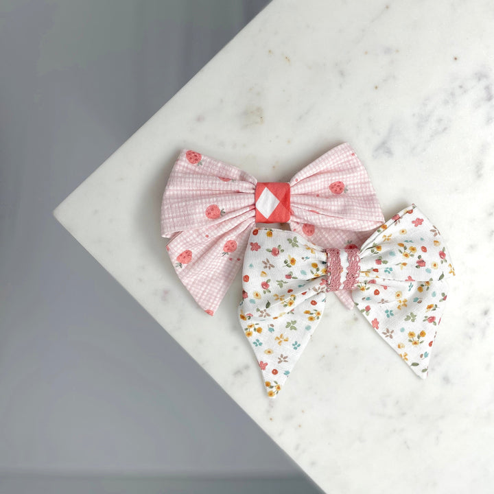 Haarschleife Strawberry-pink